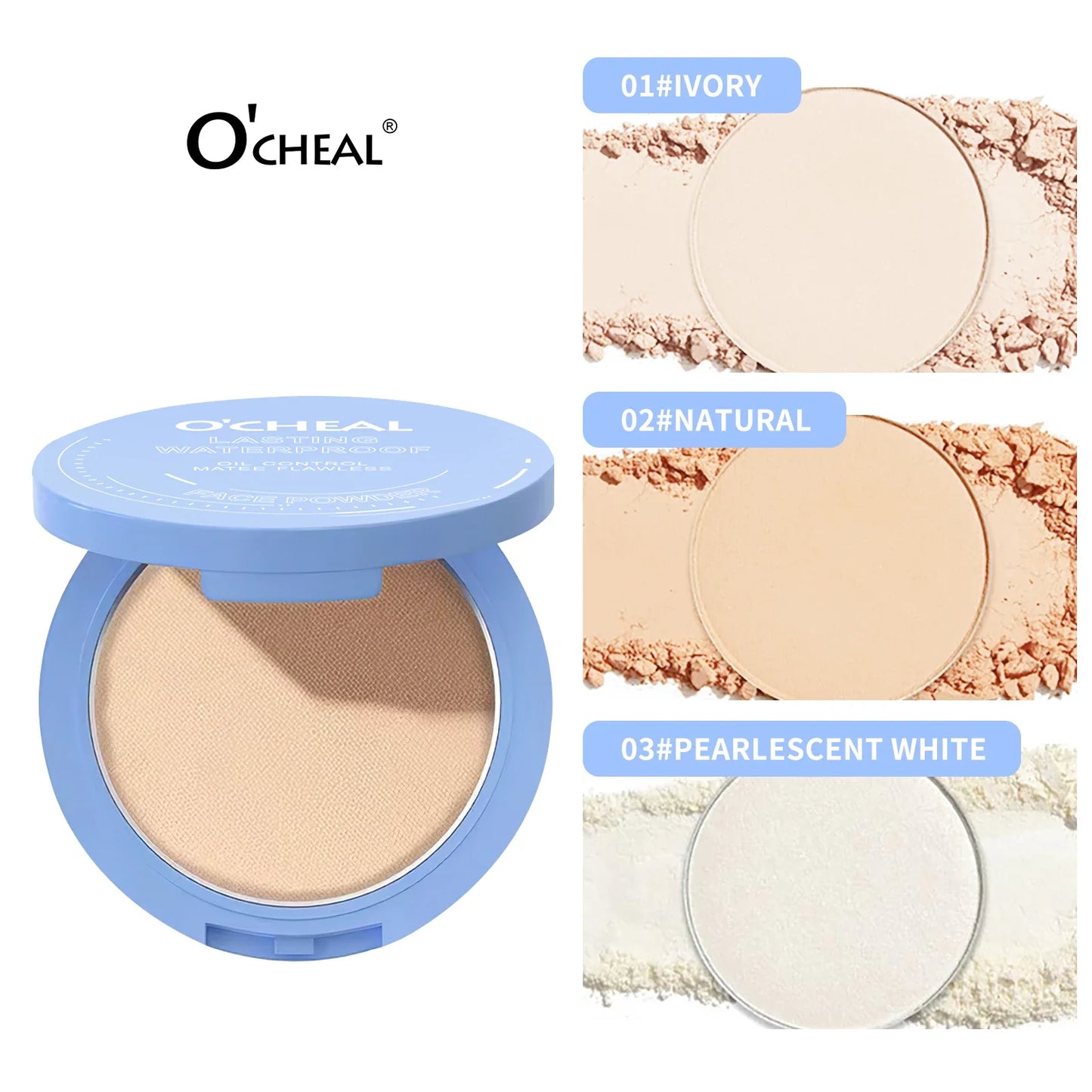 O'Cheal Matte Pressed Setting Powder – Oil Control & Coverage