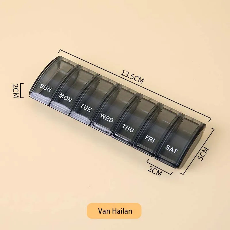 7-Day Weekly Pill Organizer | Portable Daily Tablet Case