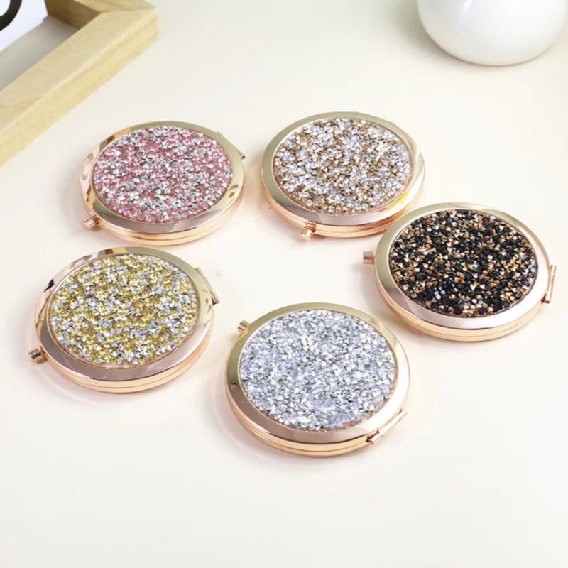 Mini Shiny Makeup Mirror Pocket Mirror Peaceful Pleasures Health and Wellness