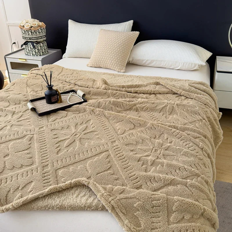 Europe Floral Lightweight Bed Blanket Soft Throw Blanket Super Premium Flannel Fleece Blanket All Season Use Peaceful Pleasures Health and Wellness Blanket Brown 200 X 230CM