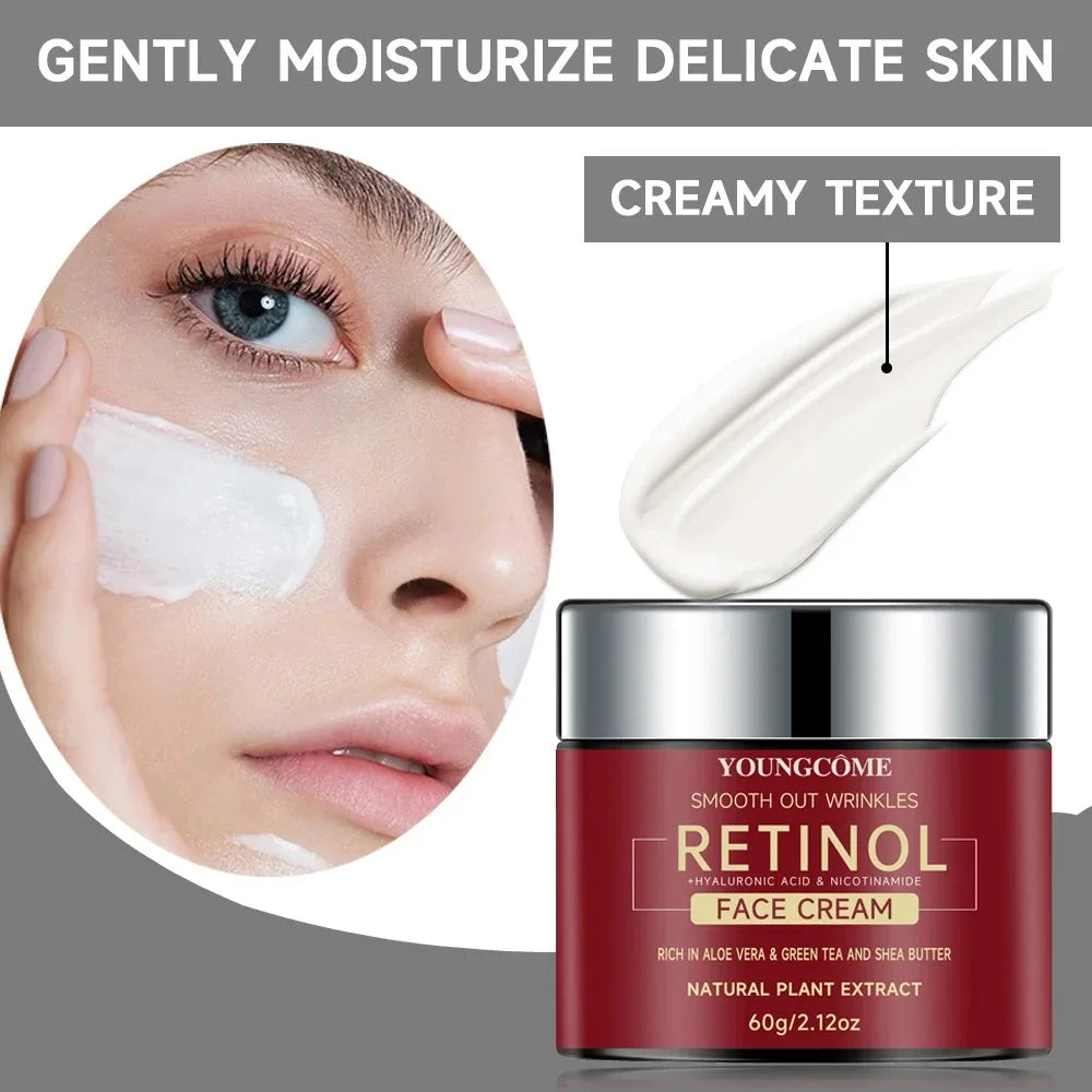 1/3PCS Retinol Lifting Firming Cream Repairing Moisturizing Nourishing Cream Brightening Skin Facial Anti-Aging Face Skin Care Peaceful Pleasures Health and Wellness