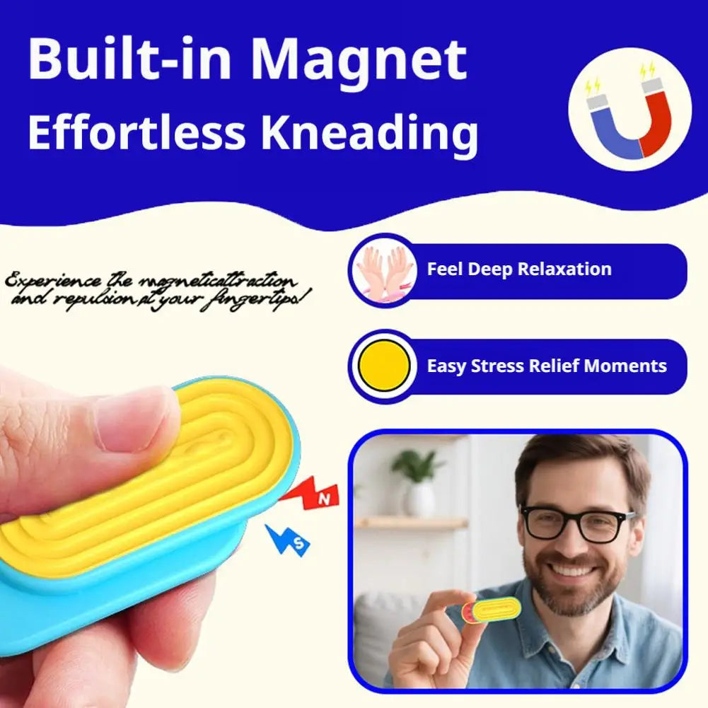 Magnetic Fidget Slider Sensory Toy Adults Kids Quiet Desk ADHD Autism