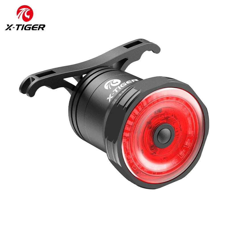 X-TIGER Smart Brake Sensing Bike Tail Light – IPX6 USB-C LED