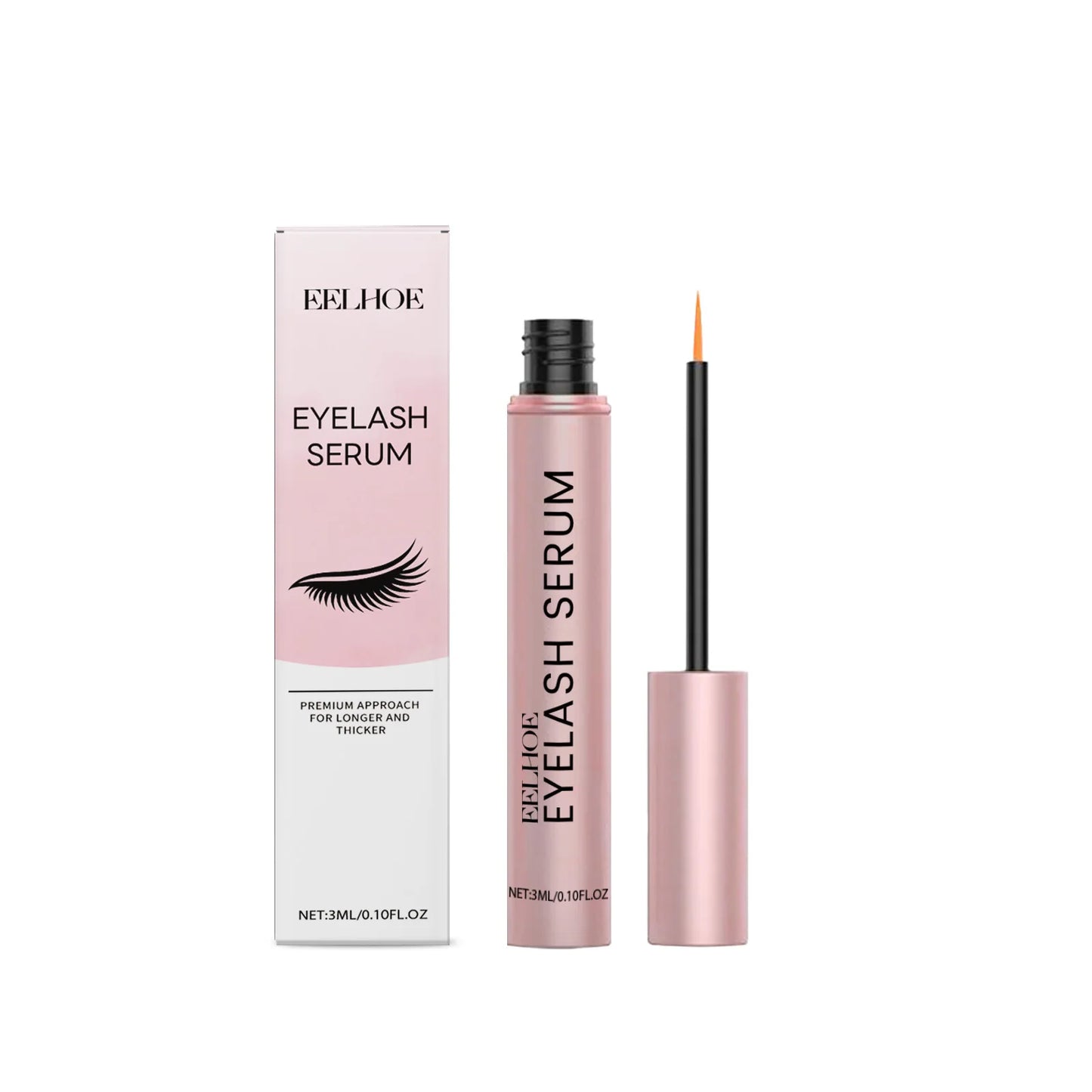 EELHOE Mascara Moisturizing Essence Lengthen Lash Promote Eyelashes Growth Thicker Curlier Prevent Baldness Eyelash Growth Serum Peaceful Pleasures Health and Wellness 3ml Boxed