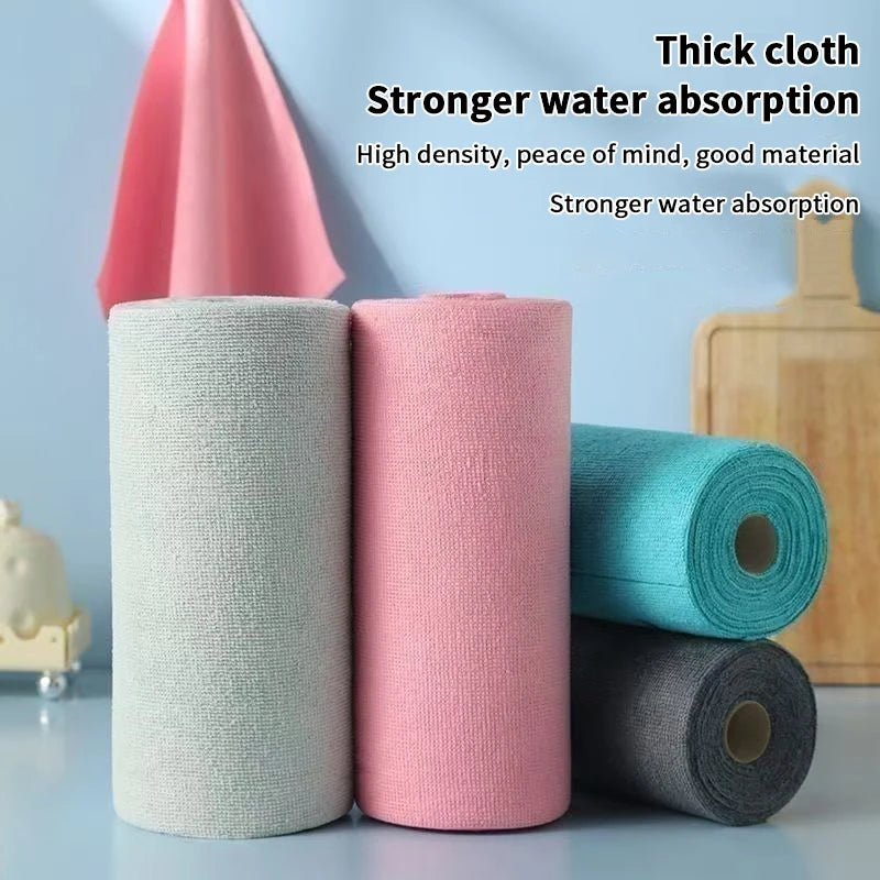 Microfiber Cleaning Cloth Roll – Reusable Tear-Off Dish Towels Microfiber Cleaning Cloth Peaceful Pleasures Health and Wellness