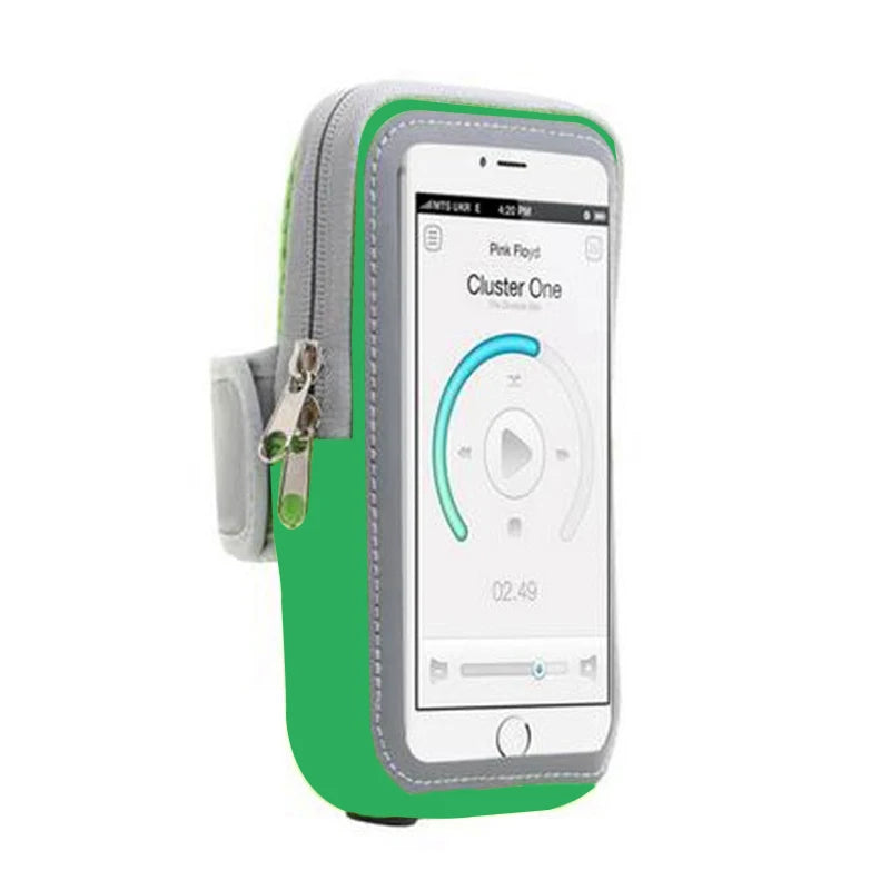 Sports Bag for Mobile Phone Armband For Jogging Iphone 14 Pro Max Case mp3/mp4 Bags Cell Phone Accessories Woman Breathable Peaceful Pleasures Health and Wellness Green(6.5 inch)