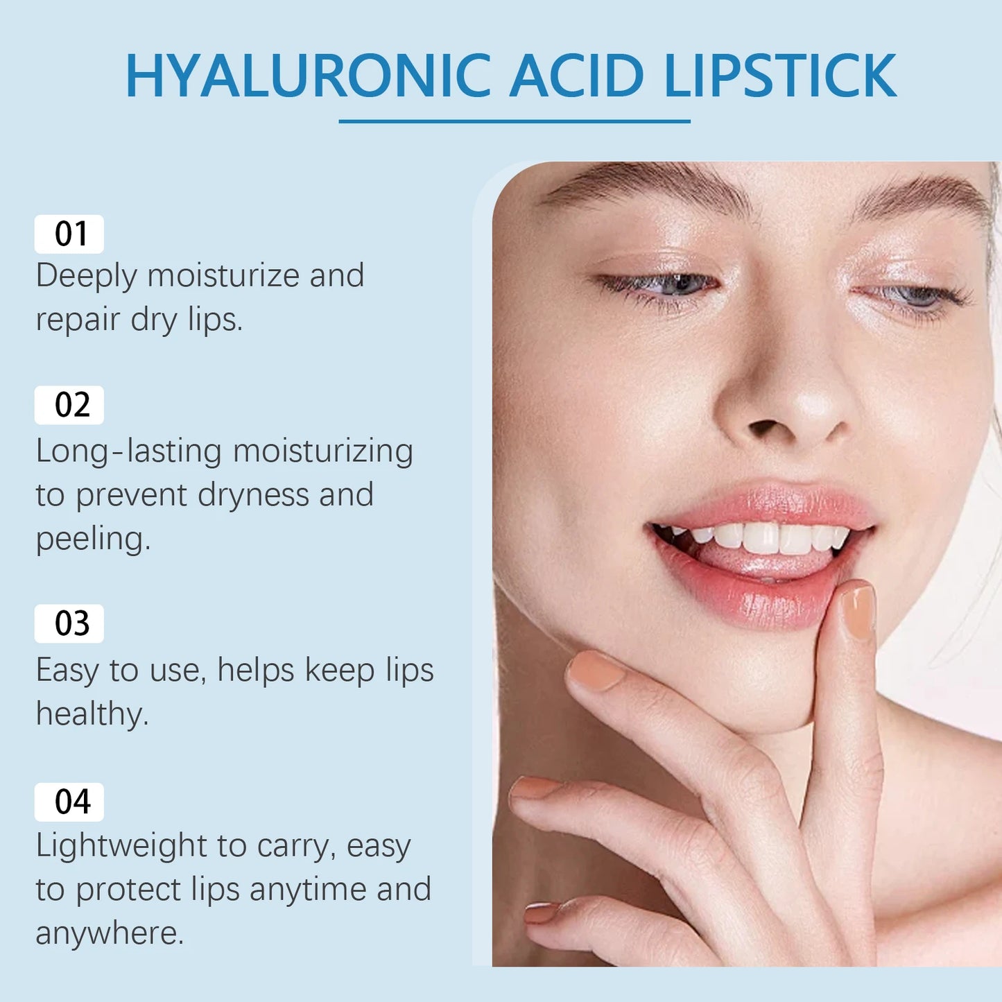 Hyaluronic Acid Lip Balm – Moisturizing & Anti-Crack (1/2/3 Pack)