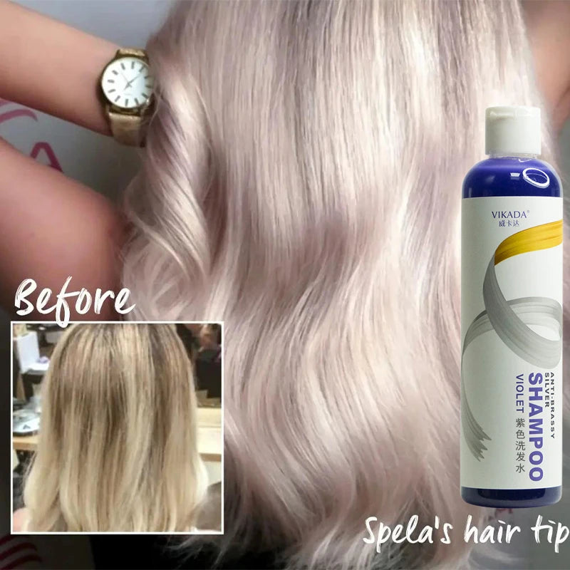 Purple Shampoo Washes Away Excess Yellow Hair Dye Naturally Protects Color Without Damaging Hair Strengthens Hair Repairs Hair Peaceful Pleasures Health and Wellness
