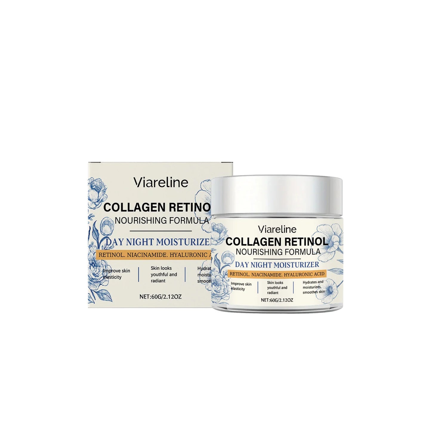 Viareline Retinol Moisturizing Cream | Deep Hydration 60g