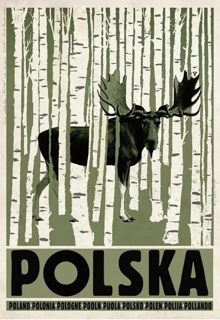 Retro Poland Podhale Kocie Góry Canvas Wall Art Print | Unframed