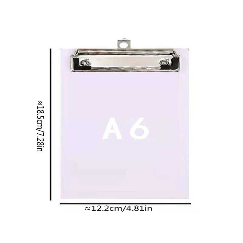 Bview Art Clipboards Low Profile Metal Clip Standard A6 Hanging