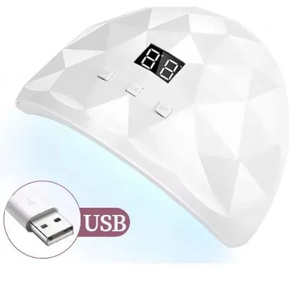 UV Nail Curing Lamp - 3 Timer Settings + Auto Detection, Gel Curing for Home Salon Peaceful Pleasures Health and Wellness Ivory