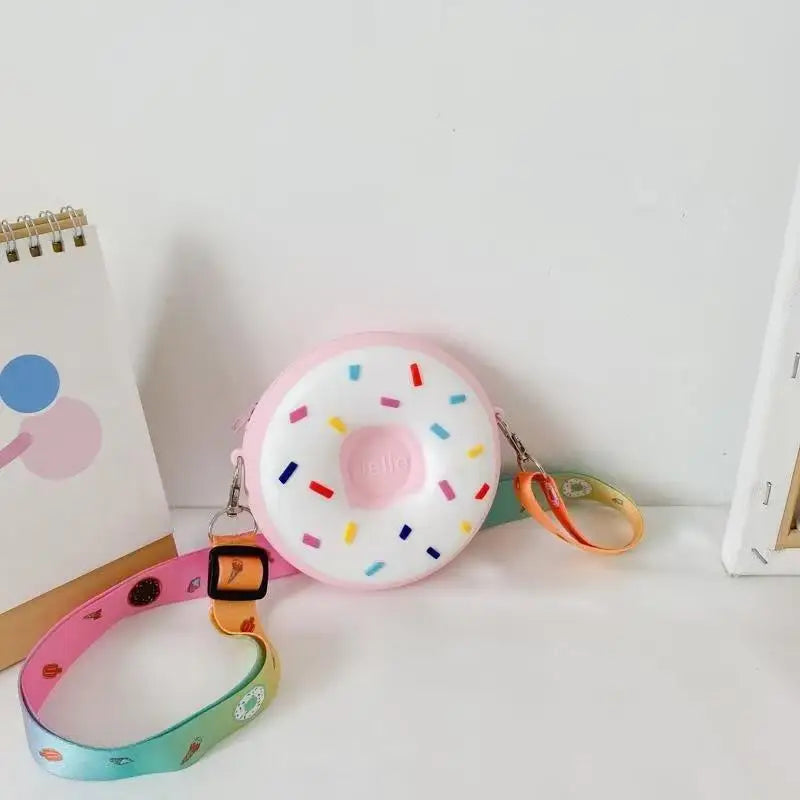 Donut Silicone Crossbody Bag for Kids | Coin Purse Mini Bag