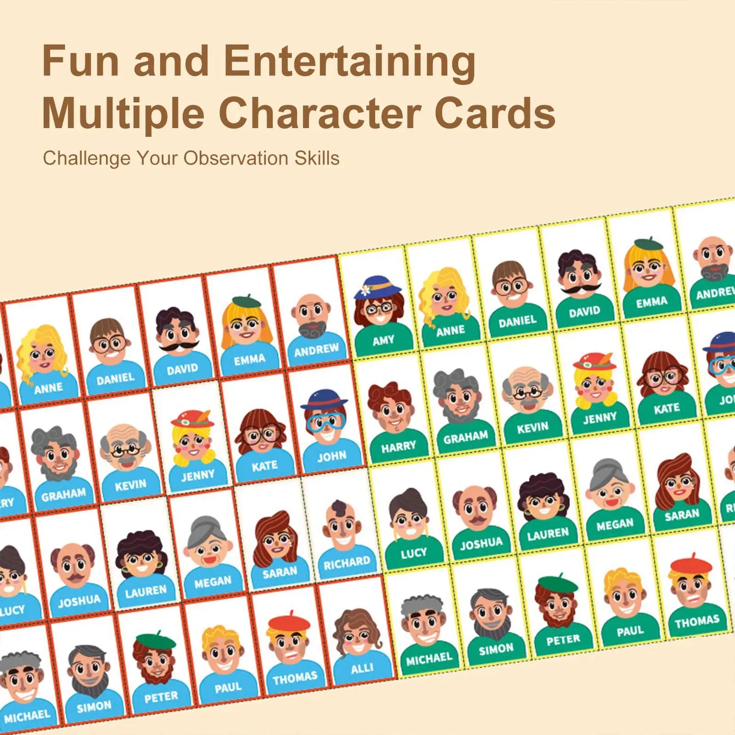 Guess Who I Am Board Game – Two-Player Logic Toy for Kids