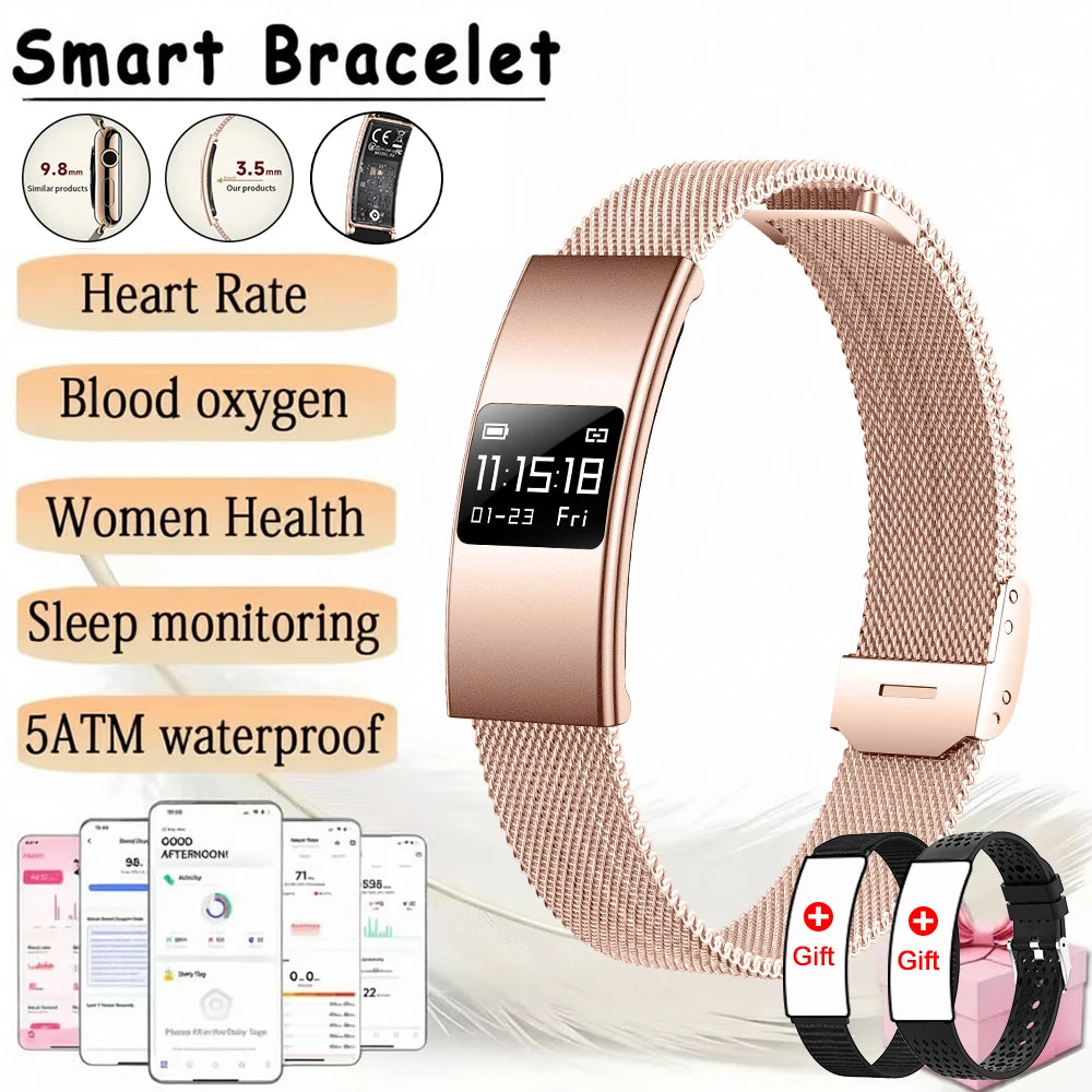 Men Women Smart Bracelet Heart Rate Sleep Monitor Health Smart Band Waterproof Sports Fitness Tracker Smartwatch For Android iOS Peaceful Pleasures Health and Wellness GoMilan