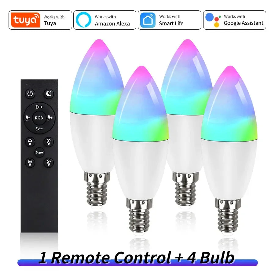 E14 WiFi Smart Candle Bulb 5W/7W/9W | Alexa & Google Home