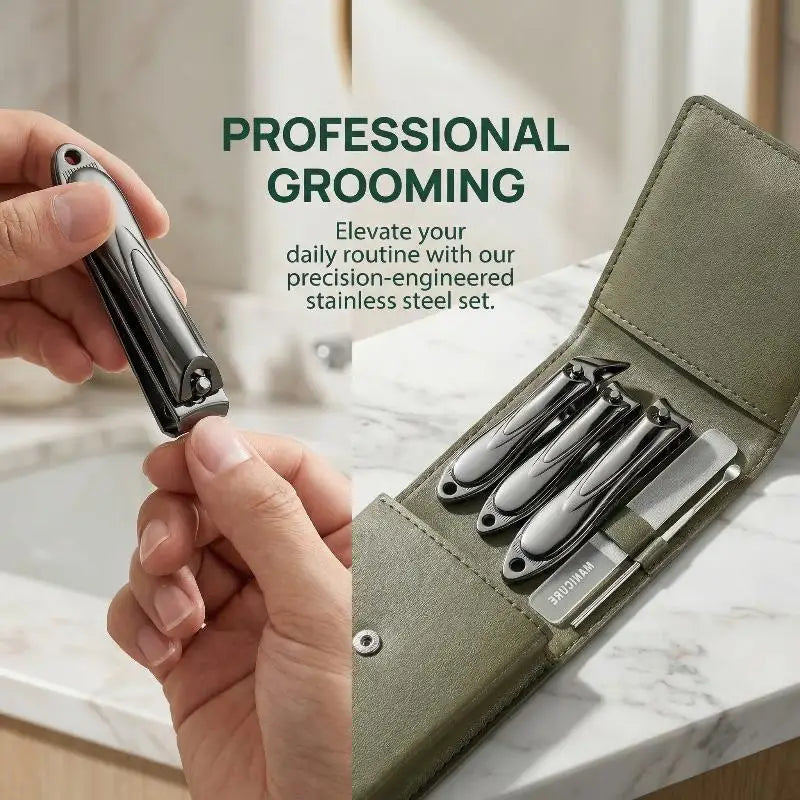 Manicure Set Personal Care Nail Kit 5 Pieces Nail Set Grooming Kit Peaceful Pleasures Health and Wellness