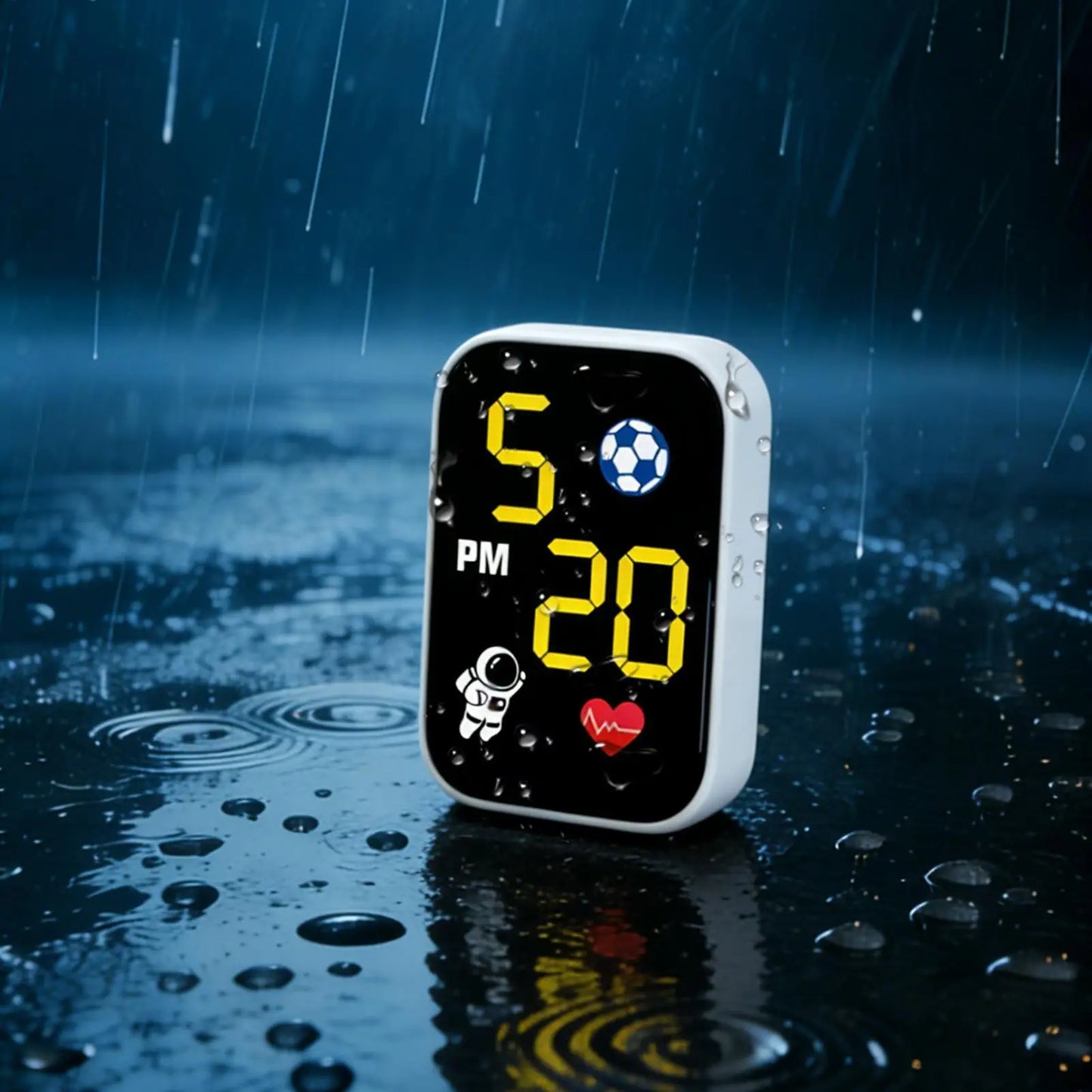 Waterproof Mini Motorcycle Dashboard Clock with LED Display