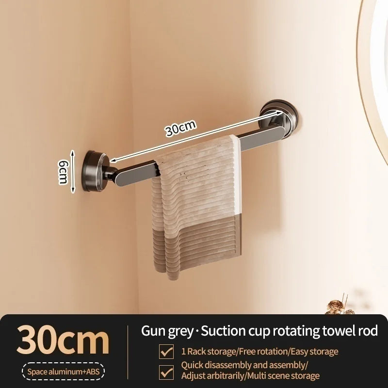 No-Drill Suction Cup Towel Bar & Wall Hook | Bath & Kitchen
