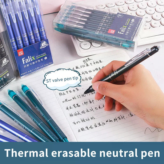 12-Pack 0.5mm Press Gel Pens – Smooth Writing School & Office Gel Pen Set Oasis Select