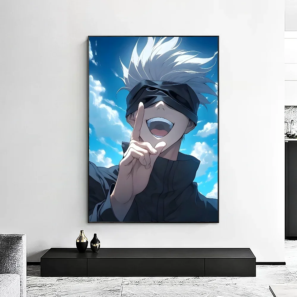 Satoru Gojo Canvas Wall Art | Jujutsu Kaisen Anime Poster