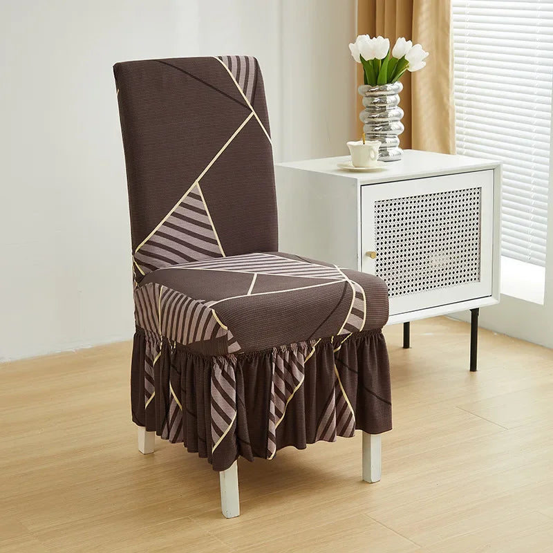 Ruched Spandex Stretch Chair Covers for Dining, Wedding & Banquet