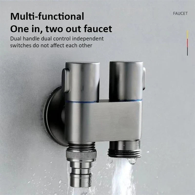 DN15/DN20 Brass Angle Stop Valve – Quick-Release Wall Mounted