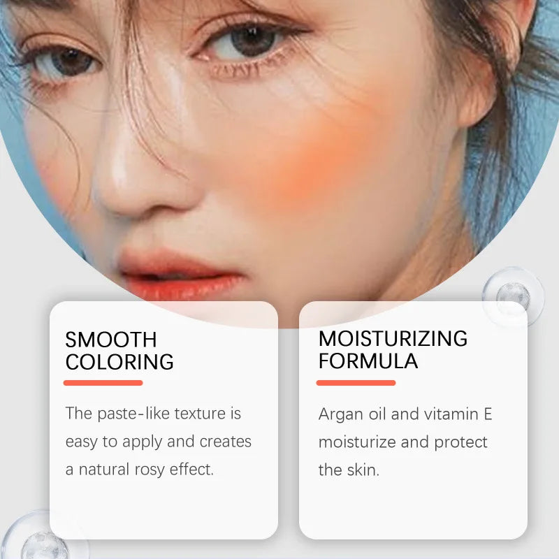 Eelhope Orange Matte Face Blush – High Pigment Cheek Powder