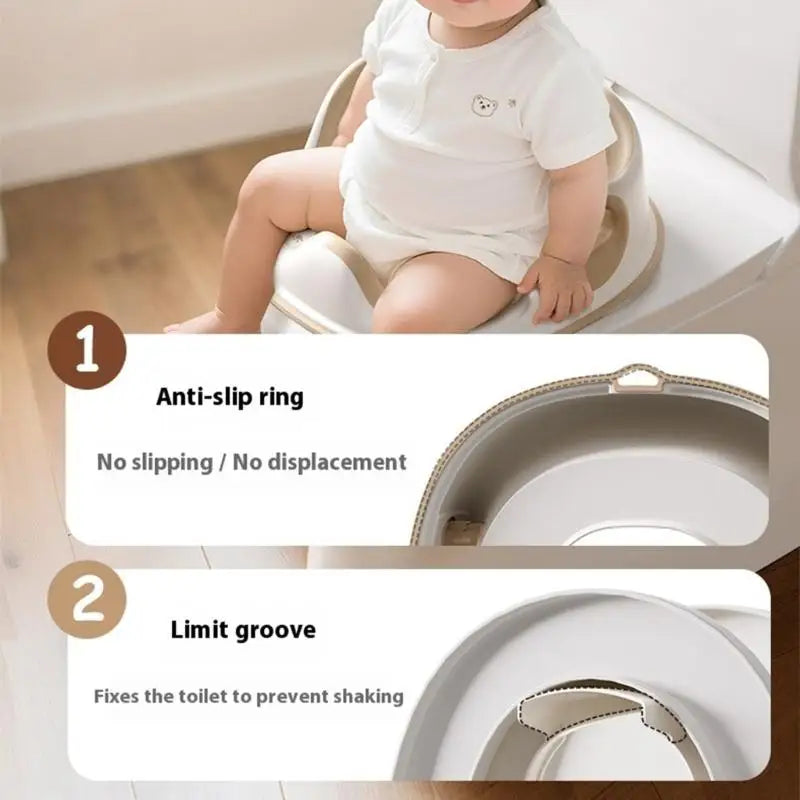 Kids Potty Training Toilet Seat Ring | Non-Slip Safety Handles