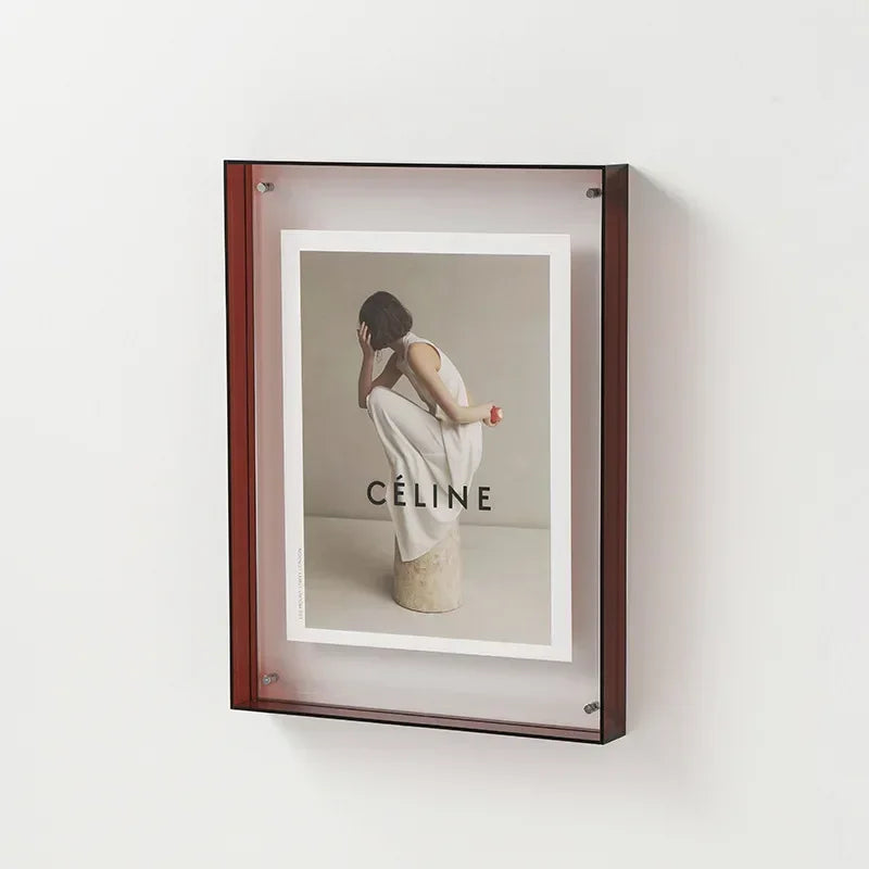 Transparent Acrylic Photo Frame – Wall Mount or Tabletop