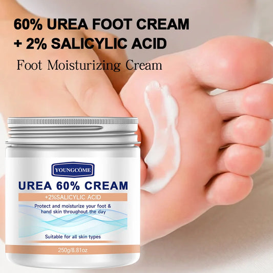 YOUNGCOME 250G Urea Cream with Salicylic Acid - Hydrating Hand Foot Cream for Dry Skin Care All Day 8.81OZ Peaceful Pleasures Health and Wellness
