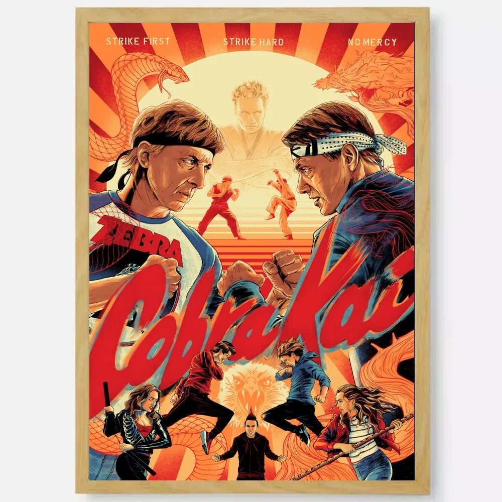 Cobra Kai HD Waterproof PVC Wall Poster | Home Décor Art Wall Art Poster Peaceful Pleasures Health and Wellness z4 40X50cmNoframe