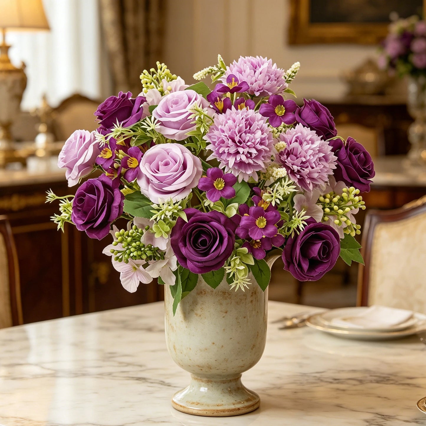 Artificial Silk Hydrangea Rose Bouquet | Wedding & Home Decor
