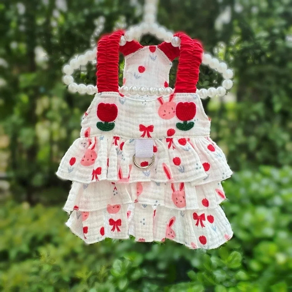 Cotton Dog Cake Skirt Suspender Dress | Sizes XS–4XL
