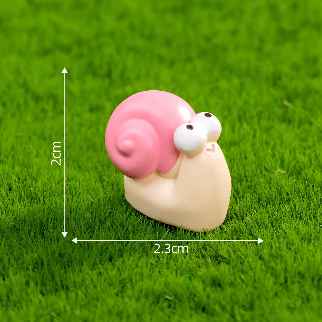 Cartoon Caterpillar & Snail Mini Figurines | Desk Decor