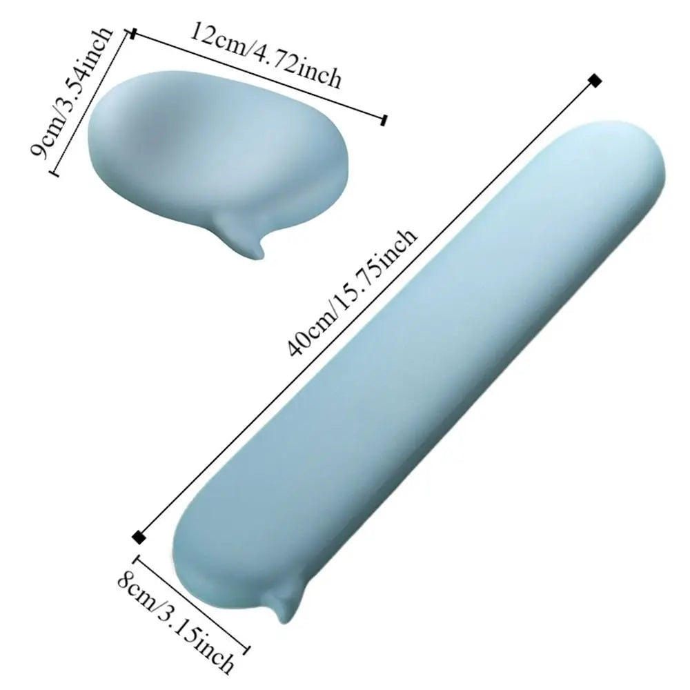Silicone Wrist Support Mouse Pad & Keyboard Pad | Non-Slip