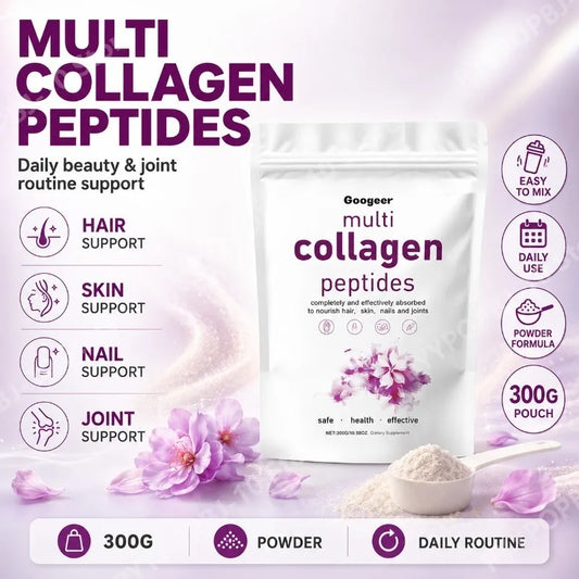 Collagen Peptides Powder 300g | Soy Protein & Calcium Formula Collagen Supplement Powder Peaceful Pleasures Health and Wellness