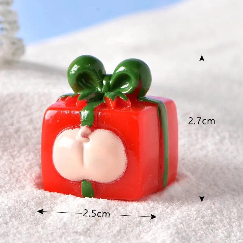 1Pcs Mini Christmas Decoration Santa Claus Snowman Moon Star Miniatures for Terrarium, Fairy Garden Figurines Home Decoration Peaceful Pleasures Health and Wellness 10