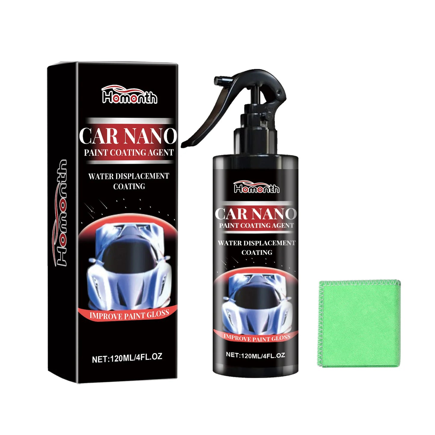 Homonth Nano Car Coating Spray | Paint Cleaner & Protector