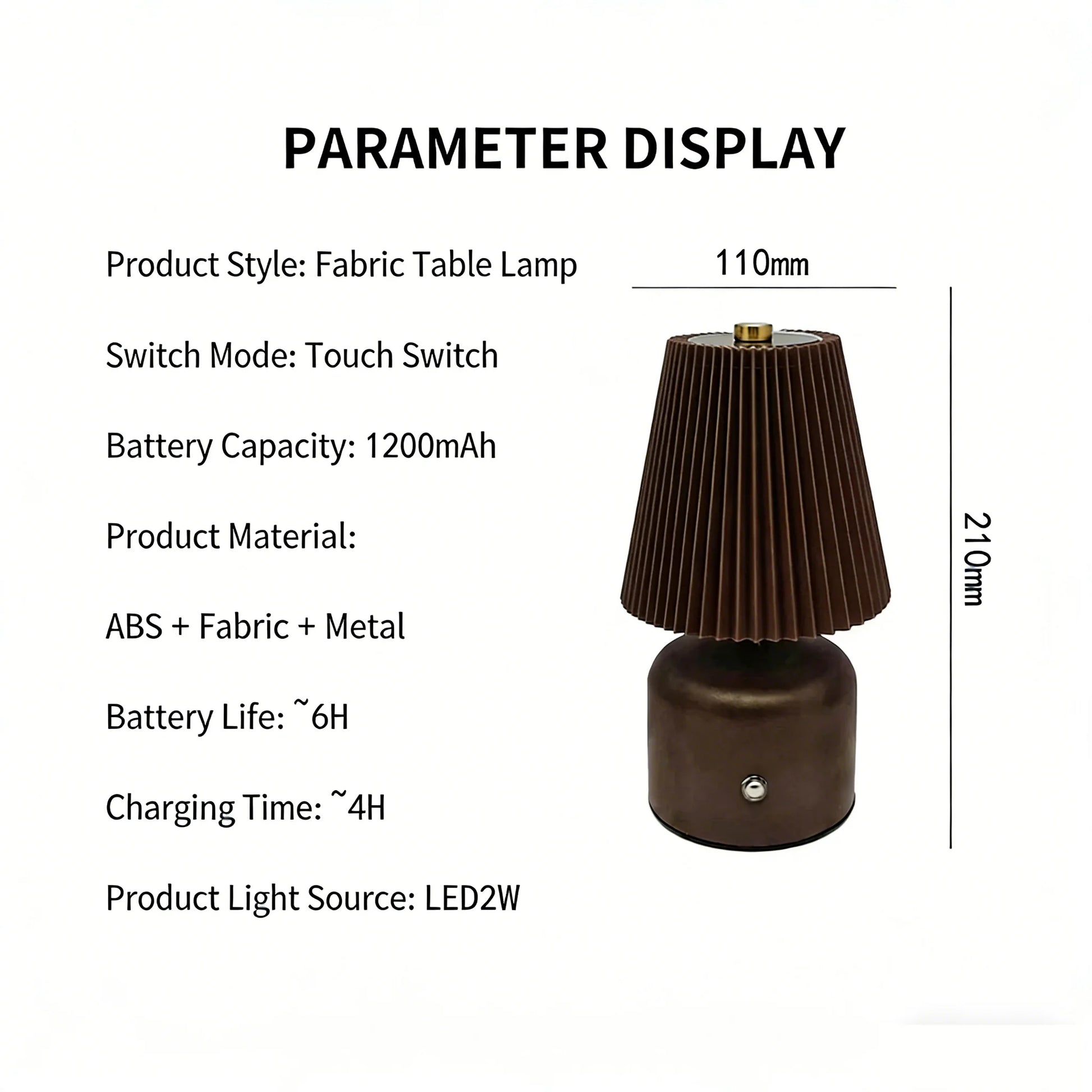 hot Bedside light Bedroom Fabric Nightlight Home Atmosphere LED Night Light Brightness Adjustable Decoration Peaceful Pleasures Health and Wellness