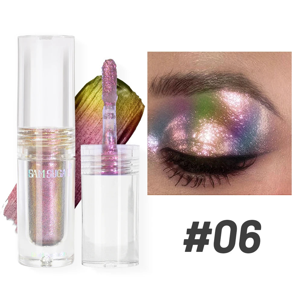 Chameleon Pearlescent Liquid Eyeshadow Illusion Highlight Highlight Fine Shimmer Festival Stage Makeup Peaceful Pleasures Health and Wellness 06