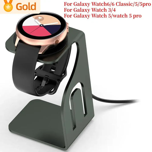 Wireless Charging Stand for Apple/Samsung Watch Holder Bracket for Galaxy Watch 3/4/5/6 for Galaxy 5 Pro For apple watch8ultra Peaceful Pleasures Health and Wellness