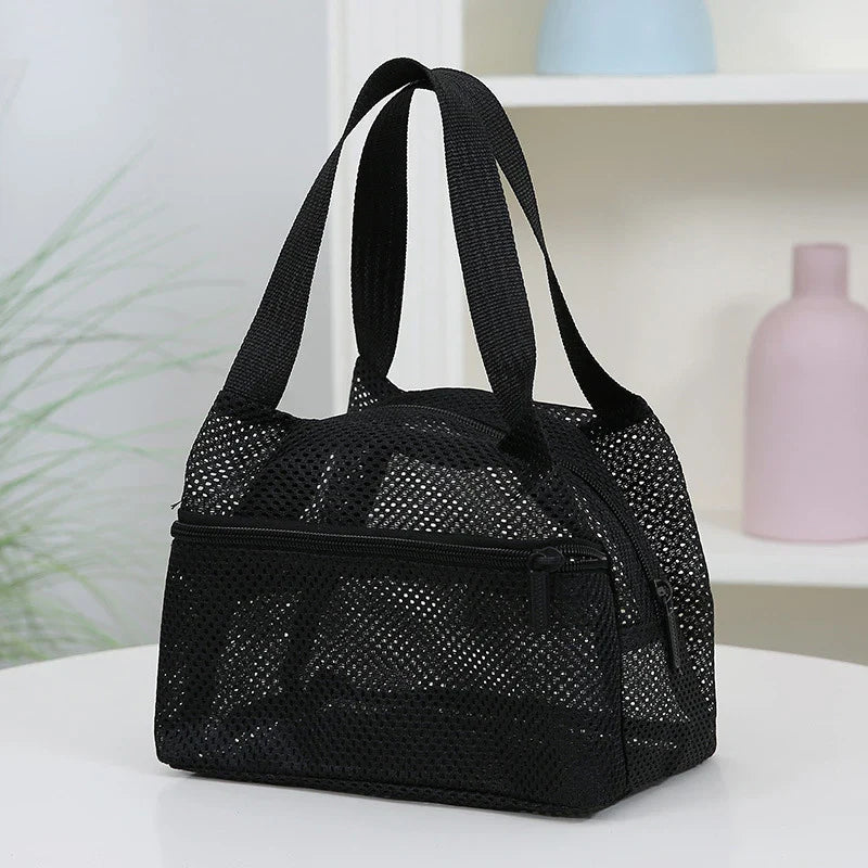 Large Mesh Tote Bag – Quick Dry Beach & Pool Organizer
