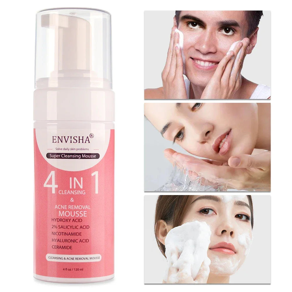 ENVISHA Exfoliating Mousse Peeling Gel – Deep Cleanse & Pore Refining 120ml Face Cleanser Peaceful Pleasures Health and Wellness