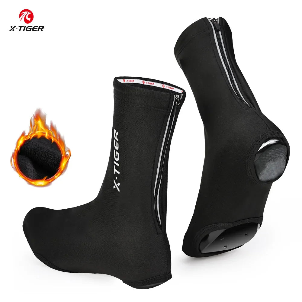 X-TIGER Winter Fleece Cycling Shoe Covers | Unisex Overshoes