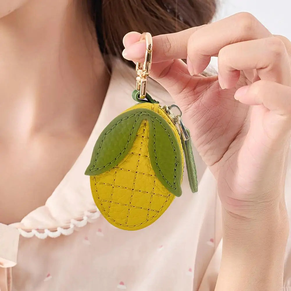 Kawaii Fruit Coin Purse – Mini Wallet & Keychain Charm for Girls