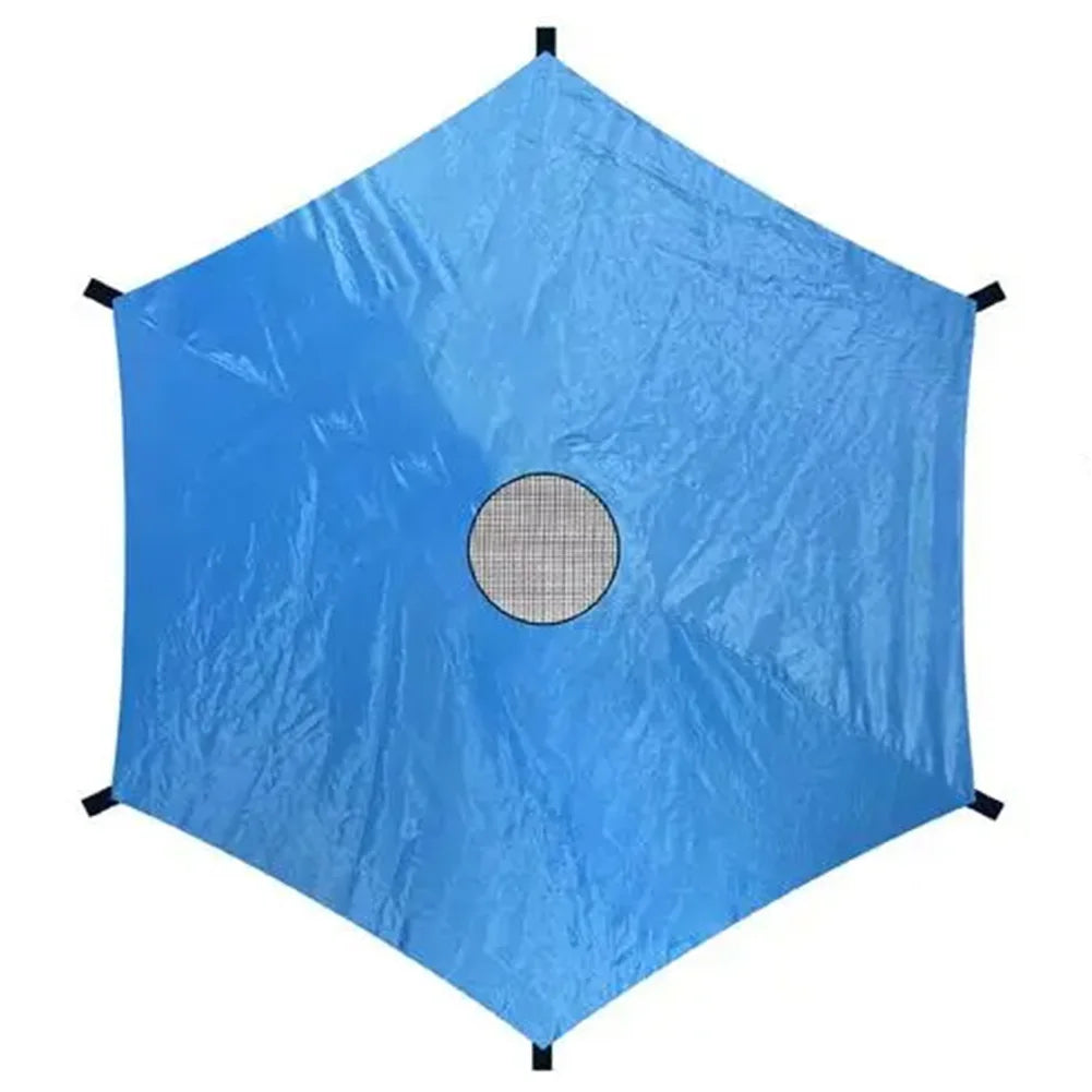 6/8/10ft Trampoline Shade Cover Anti-UV Trampolines Canopy Trampolines Sunshade Accessories for Outdoor Backyard Playground Peaceful Pleasures Health and Wellness