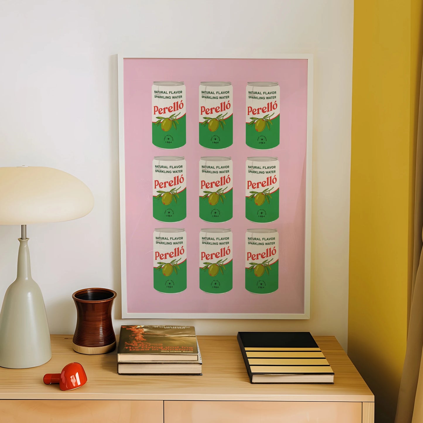 Pink Spanish Drinks Perello Canvas Wall Art Print | Home Decor