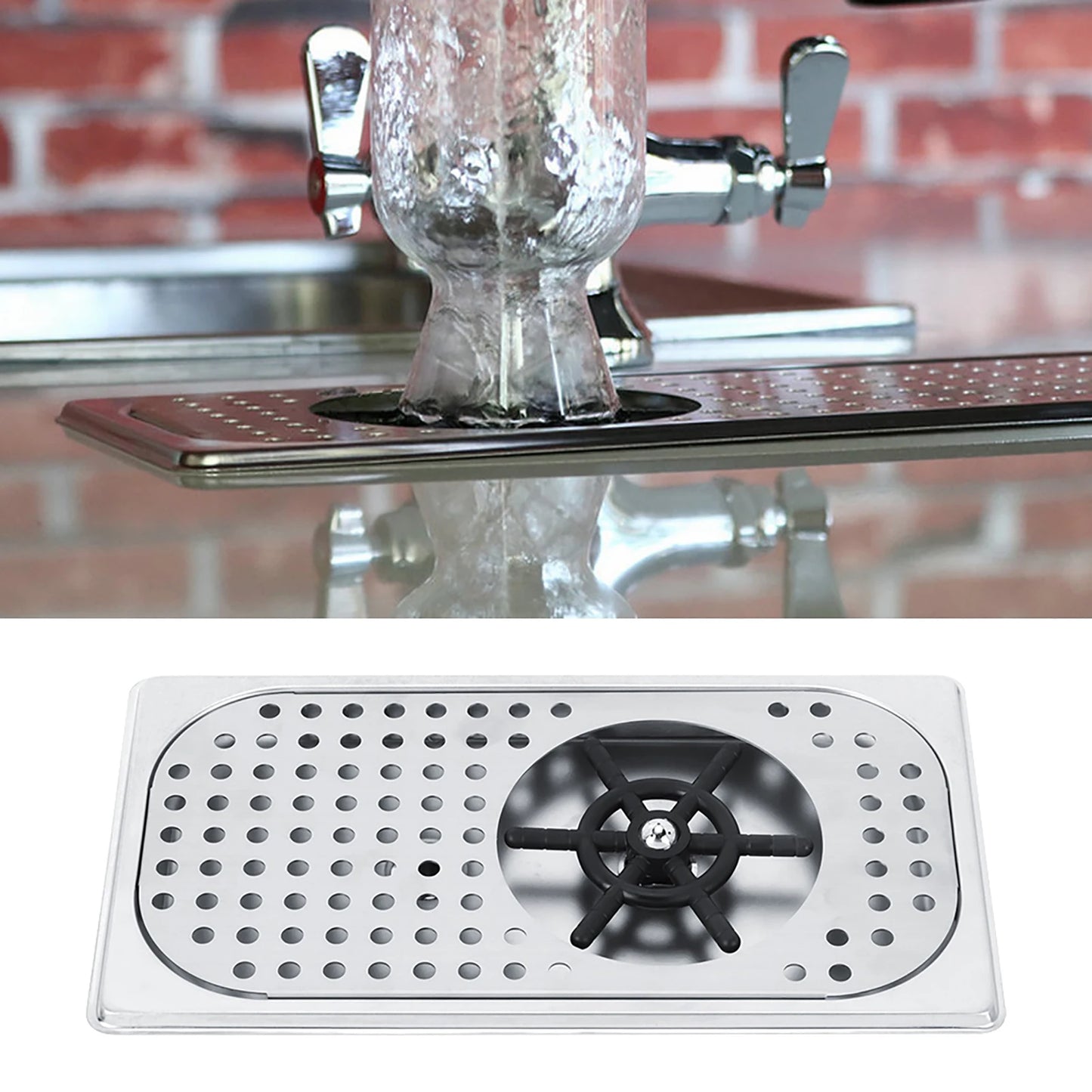 201 Stainless Steel Milk Tea Cup Washer Cleaner Glass Rinser G1