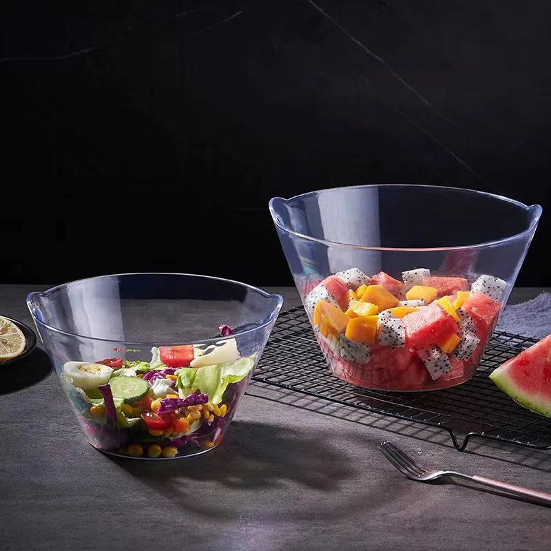 New Acrylic Salad Bowl Vegetable Bowl Fruit Ice Bucket Wine Champagne Wine Chiller Wine Bottle Cooler Ice Barrel Peaceful Pleasures Health and Wellness